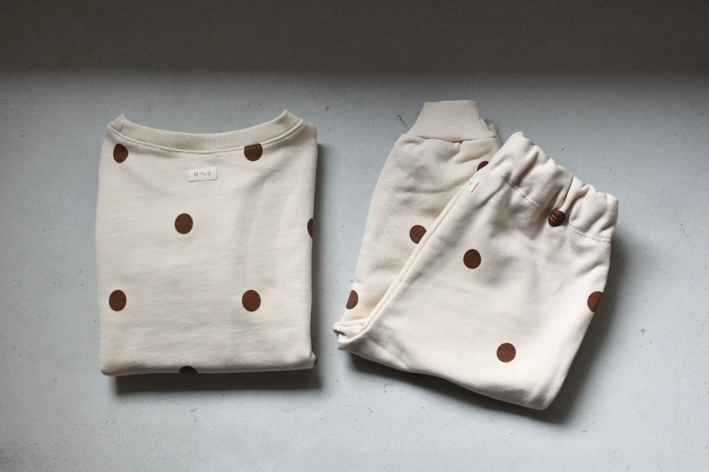 Undyed Cotton Dots Sweatpants