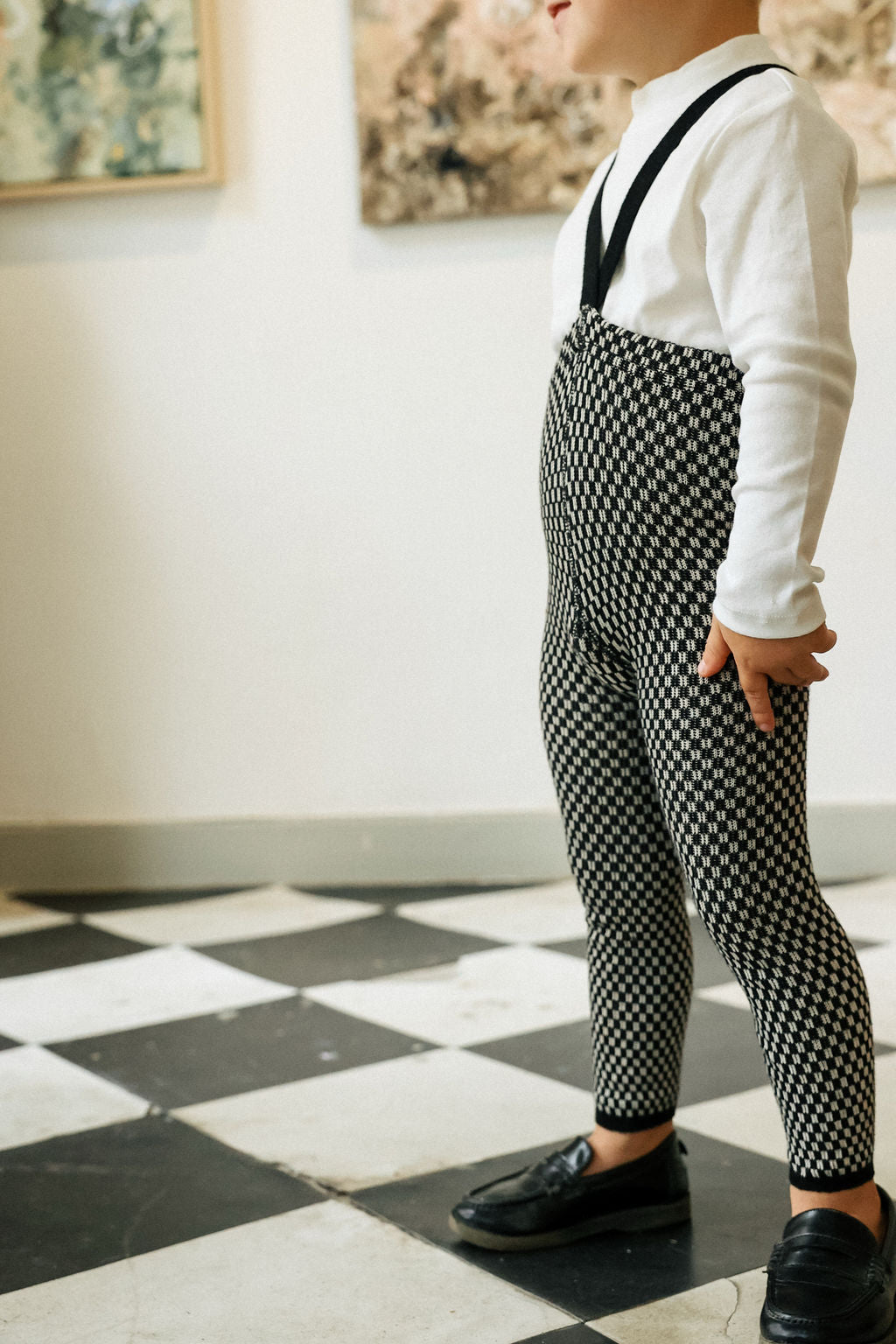Footless Collection_Black x White Checked
