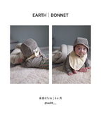 EARTH｜Organic baby bonnet_Cotton lavender