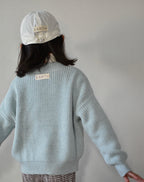 [ LAST. 1 ] Knit cardigan/Kids_Baby Blue