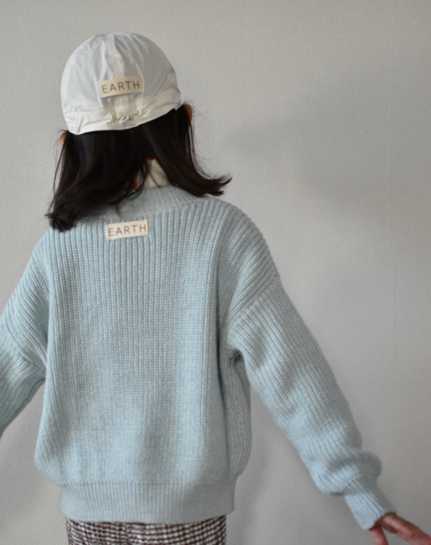 Knit cardigan/Kids_Baby Blue