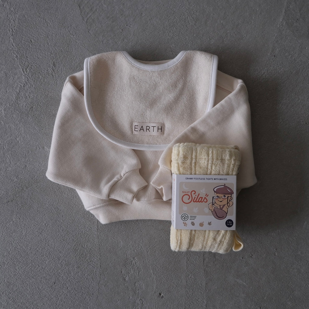EARTH｜Organic French terry top_Cream