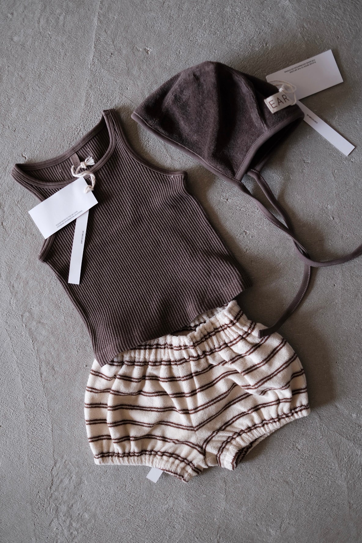 Ribbed sleeveless_Brown