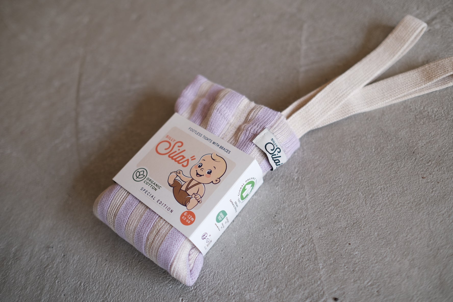 Footless Collection_Lavender x Cream Striped