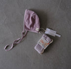 EARTH｜Organic baby bonnet_Cotton lavender