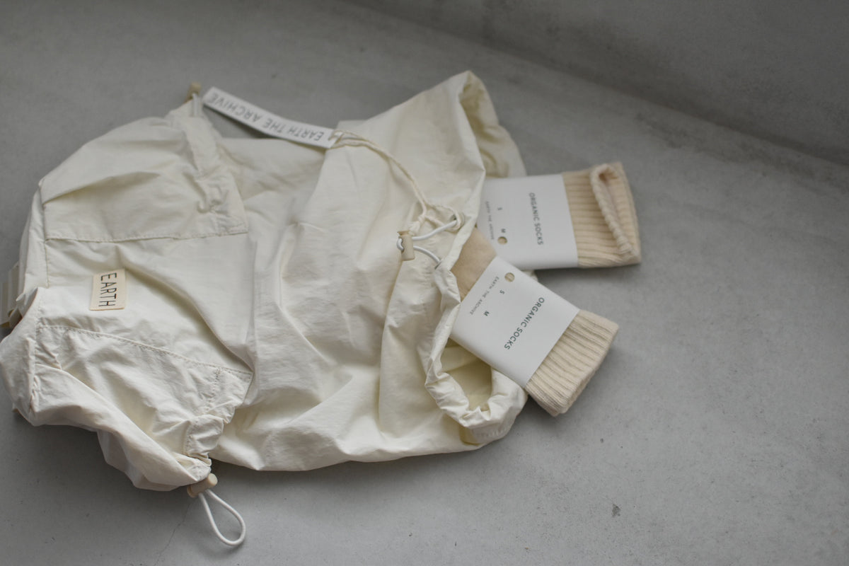 EARTH｜Light weight back pack_Cream white