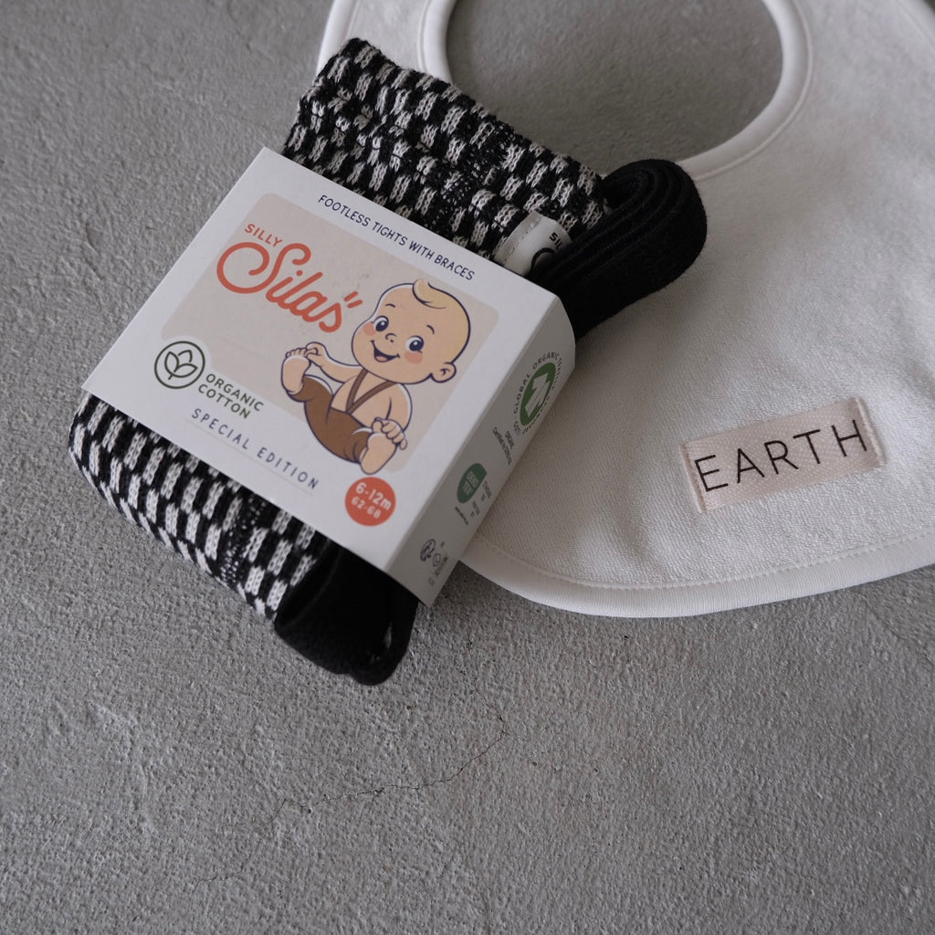SILLY Silas｜ Footless Collection_Black x White Checked