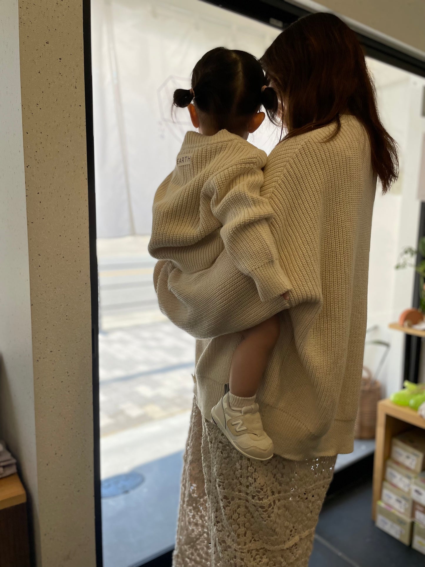 Knit cardigan_Adult_Ecru