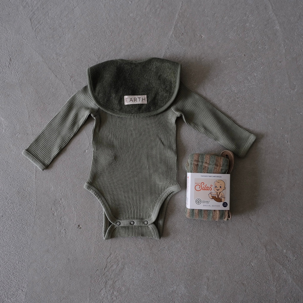 Long sleeve baby suit_Khaki