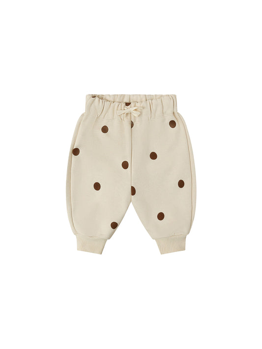 Undyed Cotton Dots Sweatpants