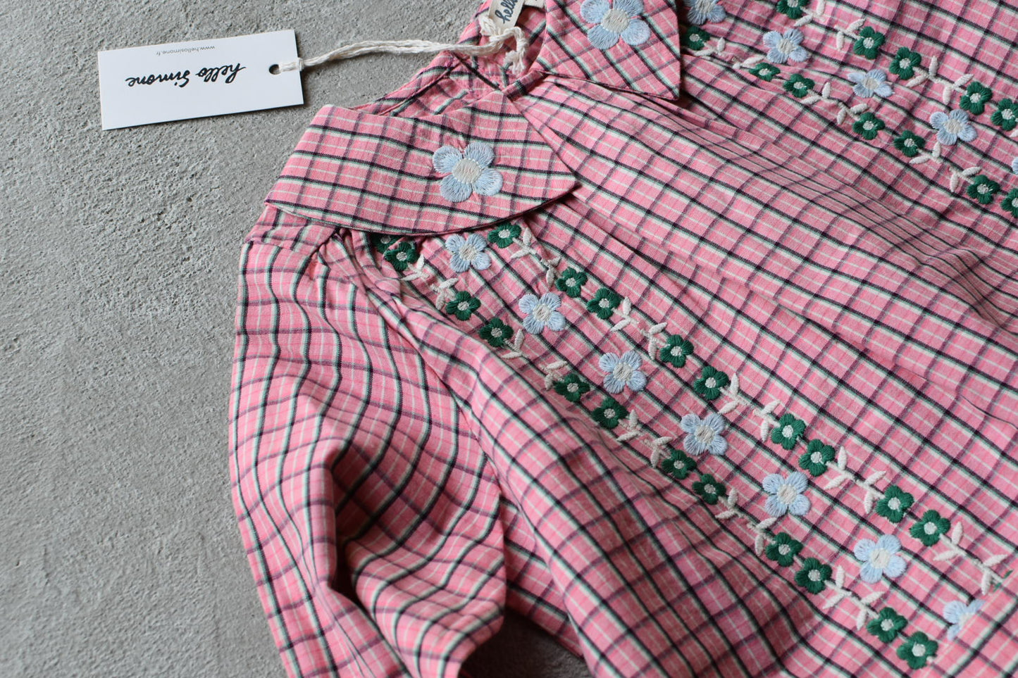 Gatsby dress Pink check