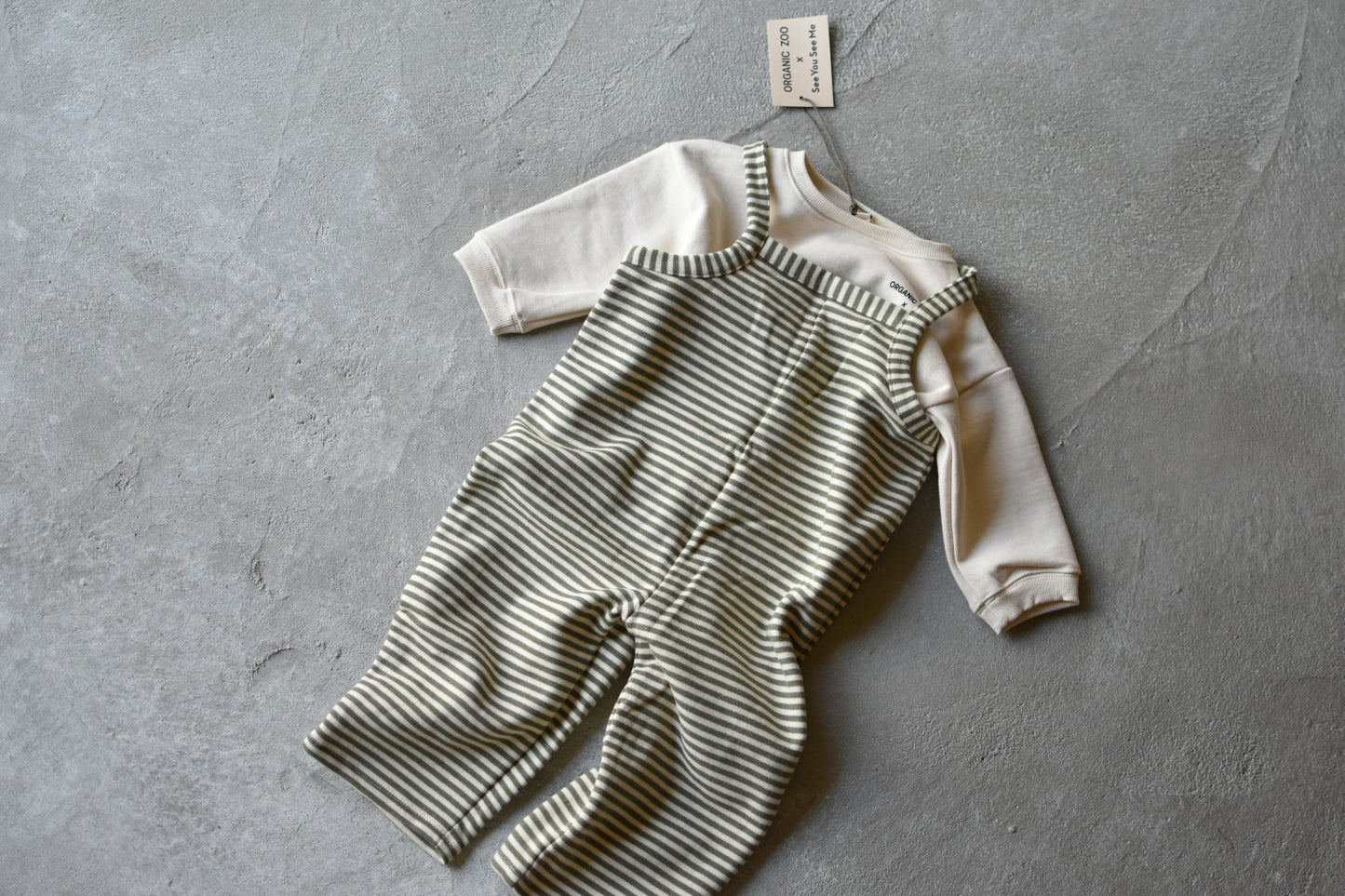 Fern Stripes Dungarees