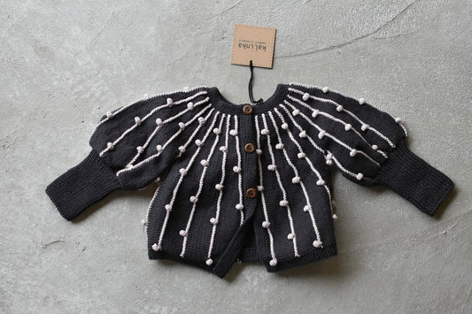 Marion Cardigan_Charcoal/Moonstone