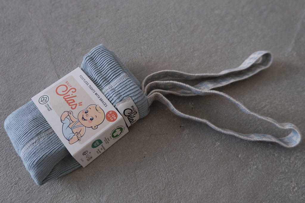 SILLY Silas｜ Footed_Misty Blue Patterned