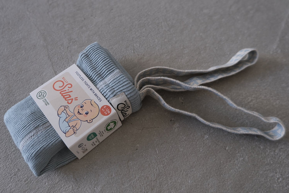 SILLY Silas｜ Footed_Misty Blue Patterned
