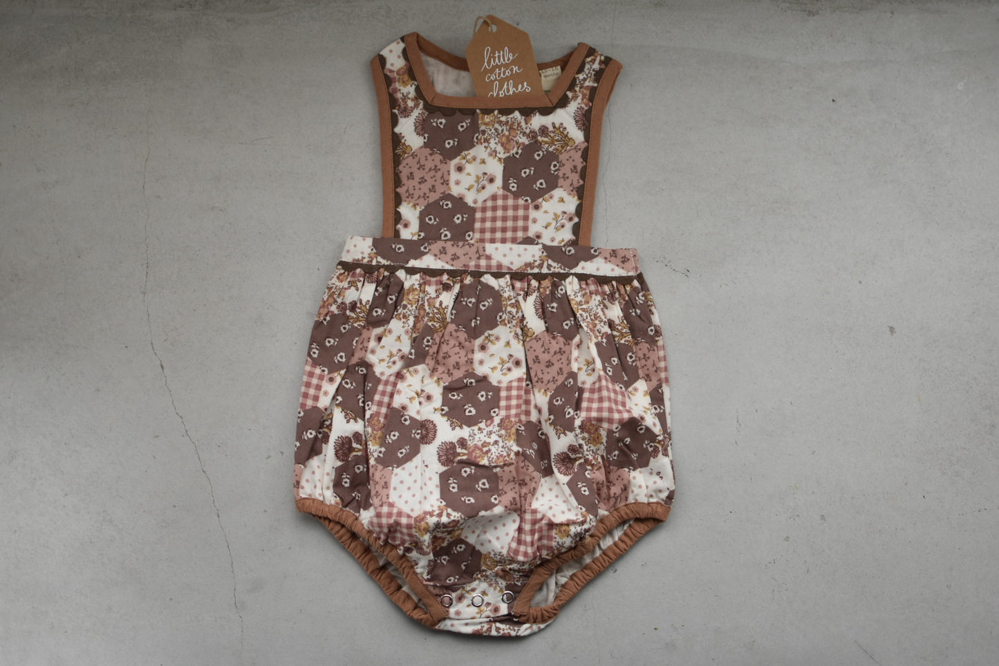 Bridget Romper Patchwork Print