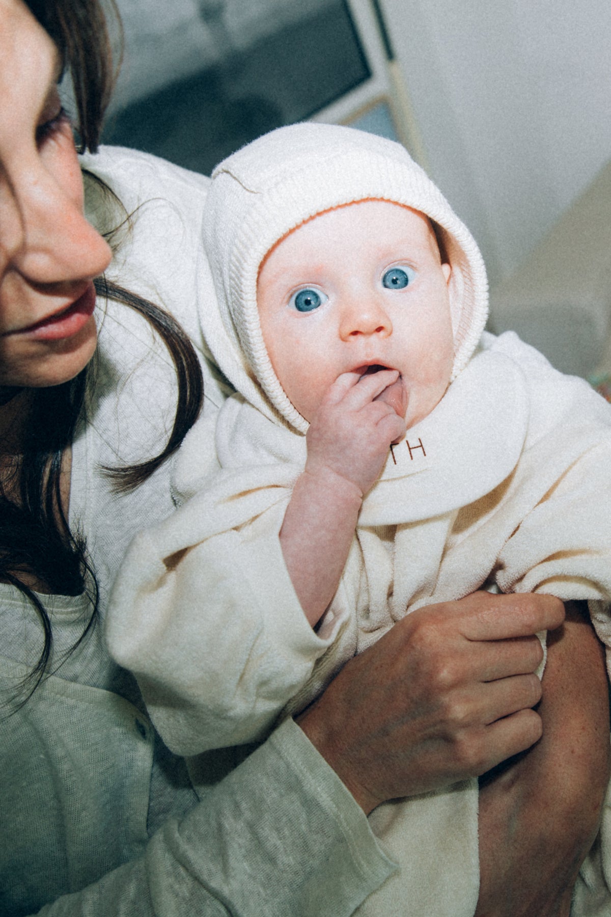 EARTH｜Organic new born bib_Ecru cream
