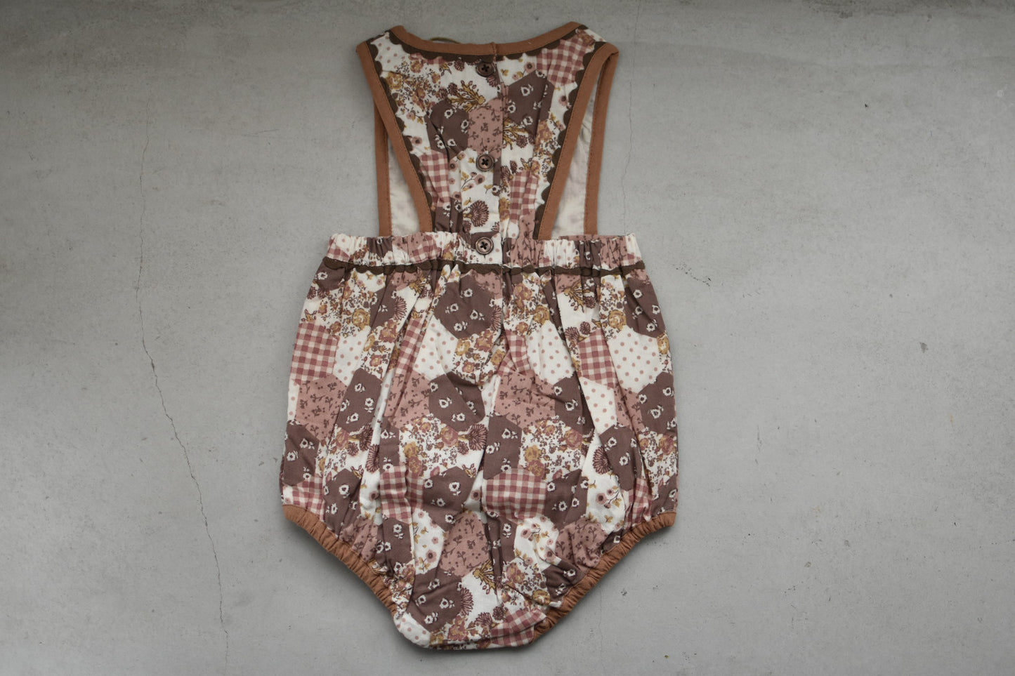 Bridget Romper Patchwork Print