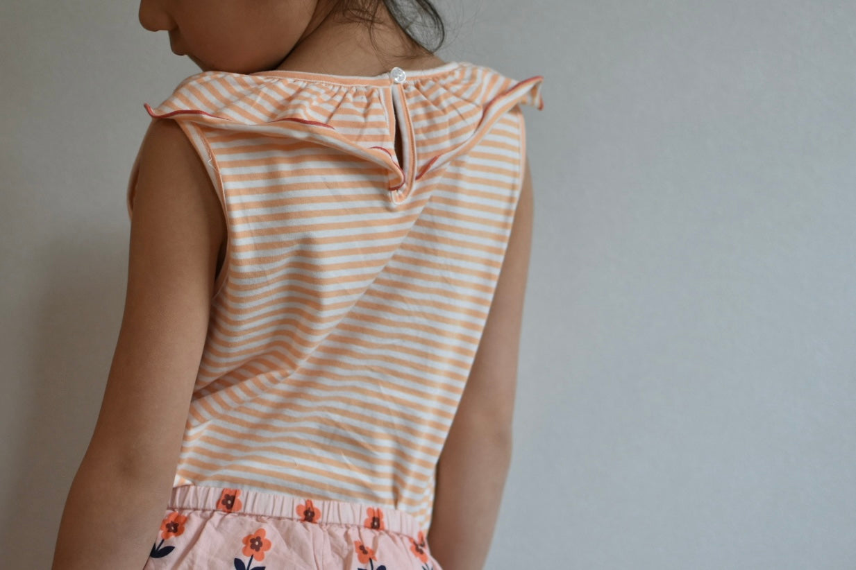 LESLIE Top Stripes_Peach