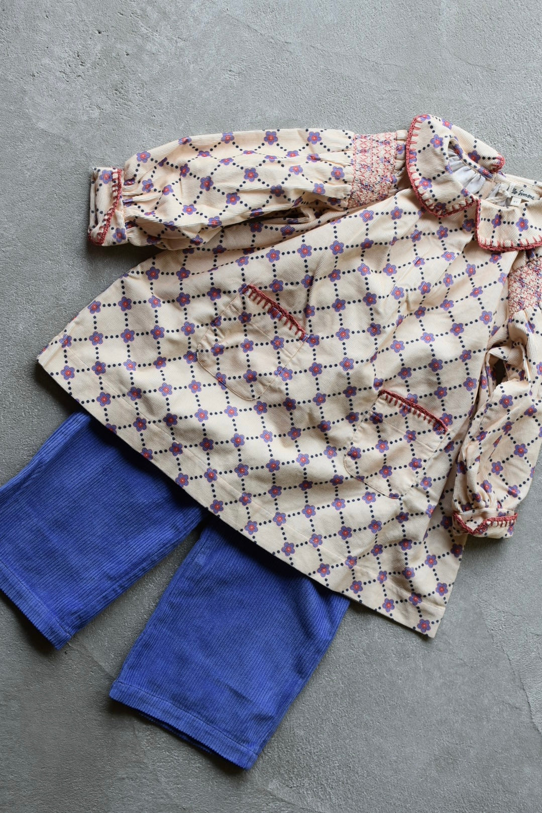 Martha dress Floral check