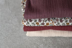 Organic Pointelle T-shirt Grape