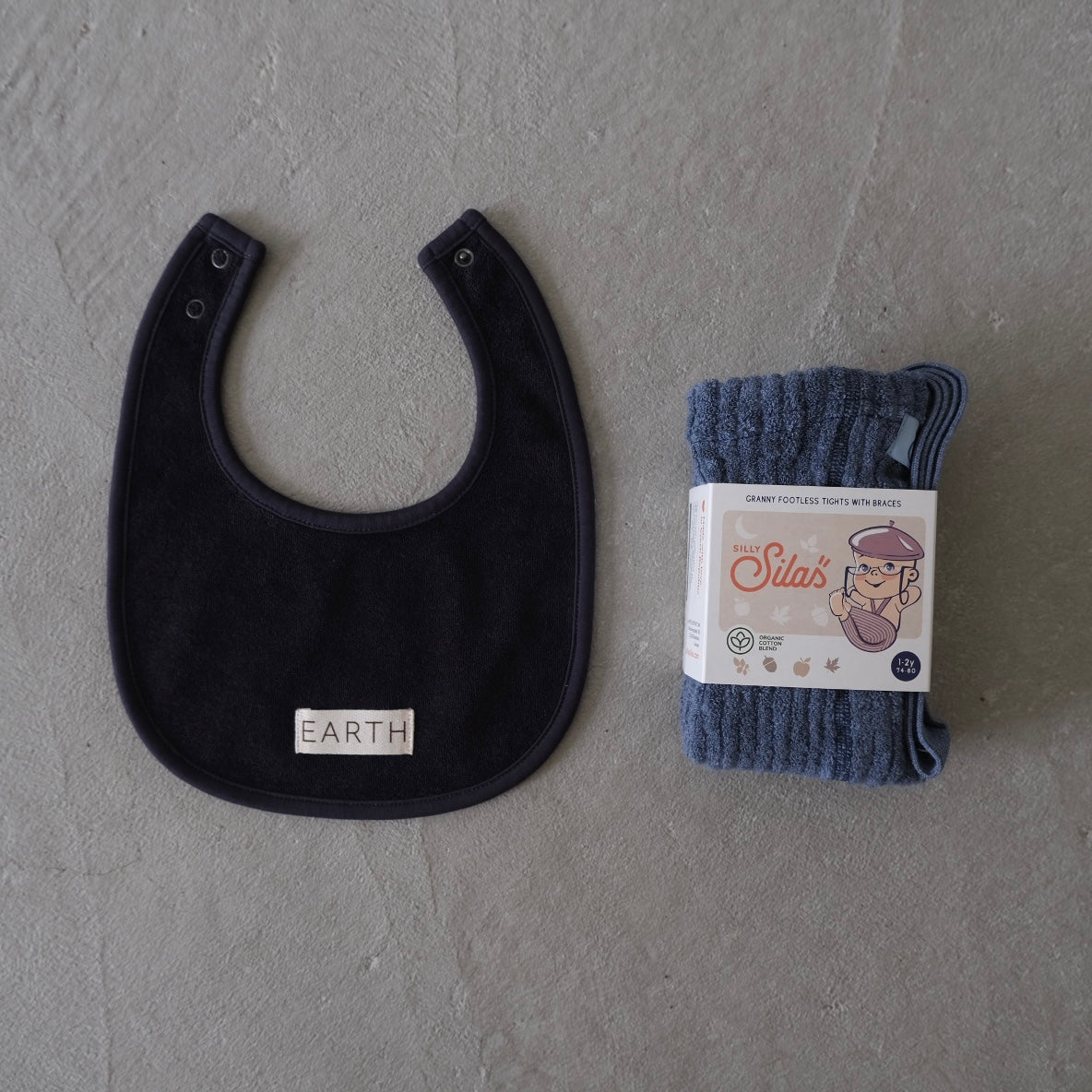EARTH｜Organic bib_Deep navy