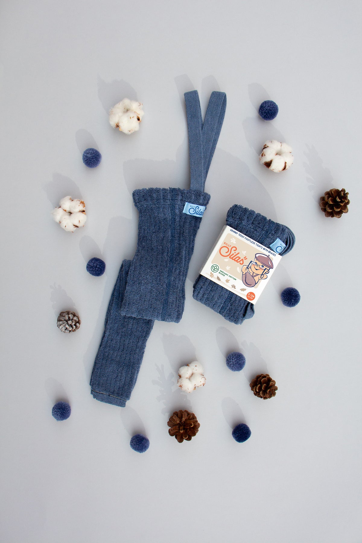 SILLY Silas｜ Granny Teddy_Steel Blue