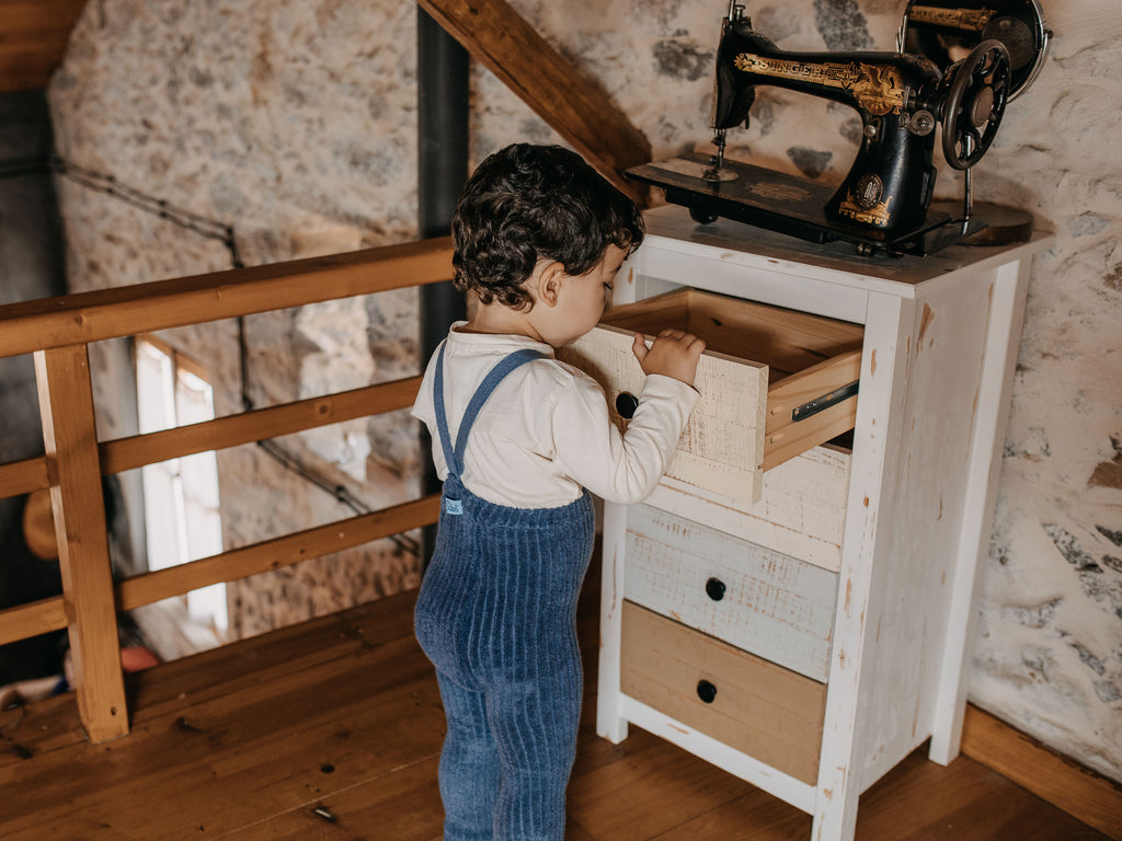 SILLY Silas｜ Granny Teddy_Steel Blue