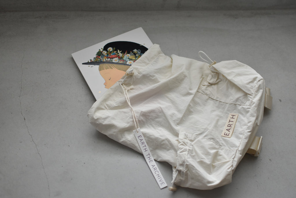 EARTH｜Light weight back pack_Cream white