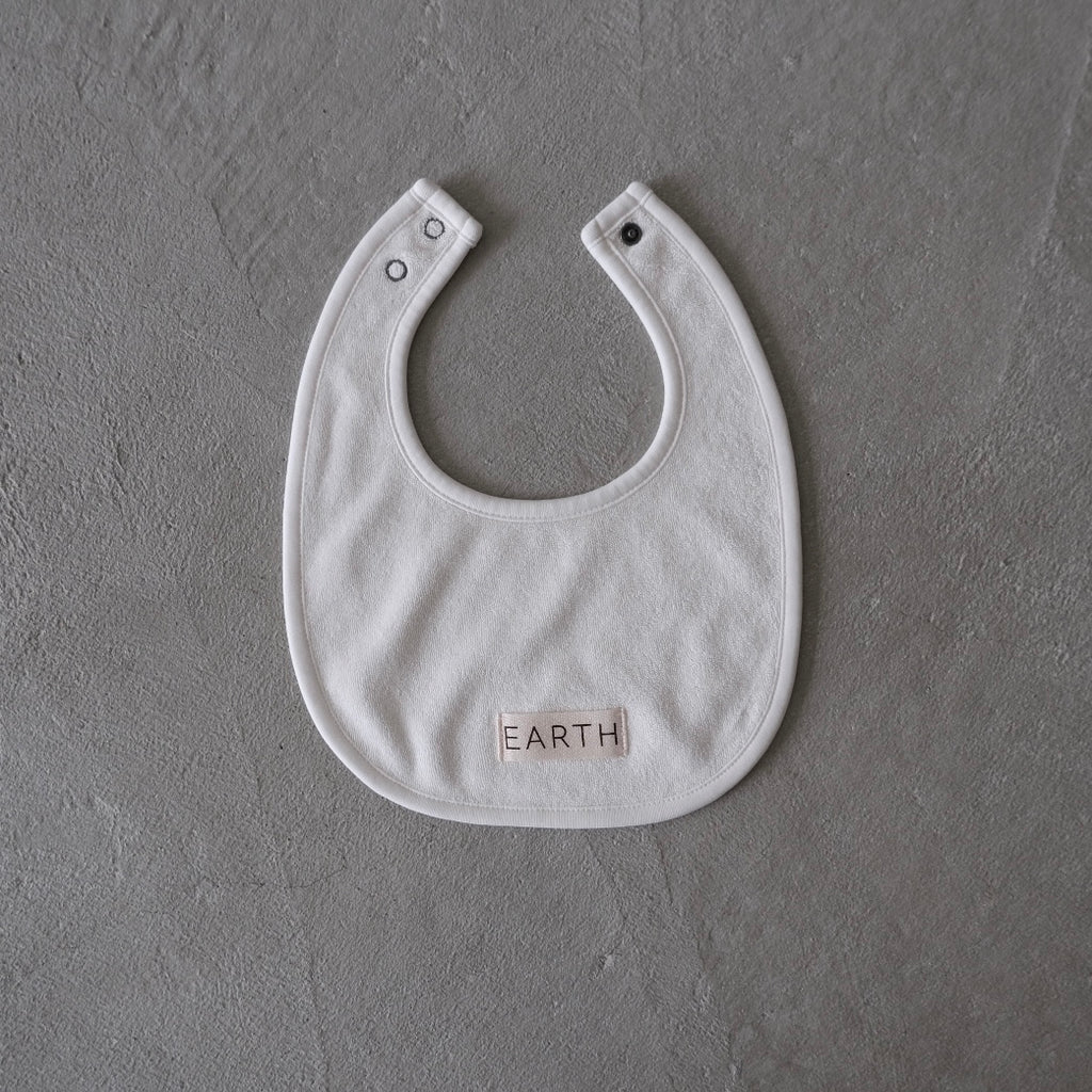EARTH｜Organic bib_White