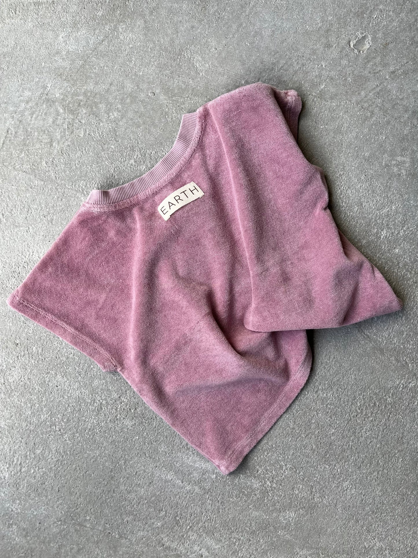 Cropped sweat_Cotton lavender