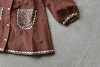 Jules Dress Velvet in Nutmeg