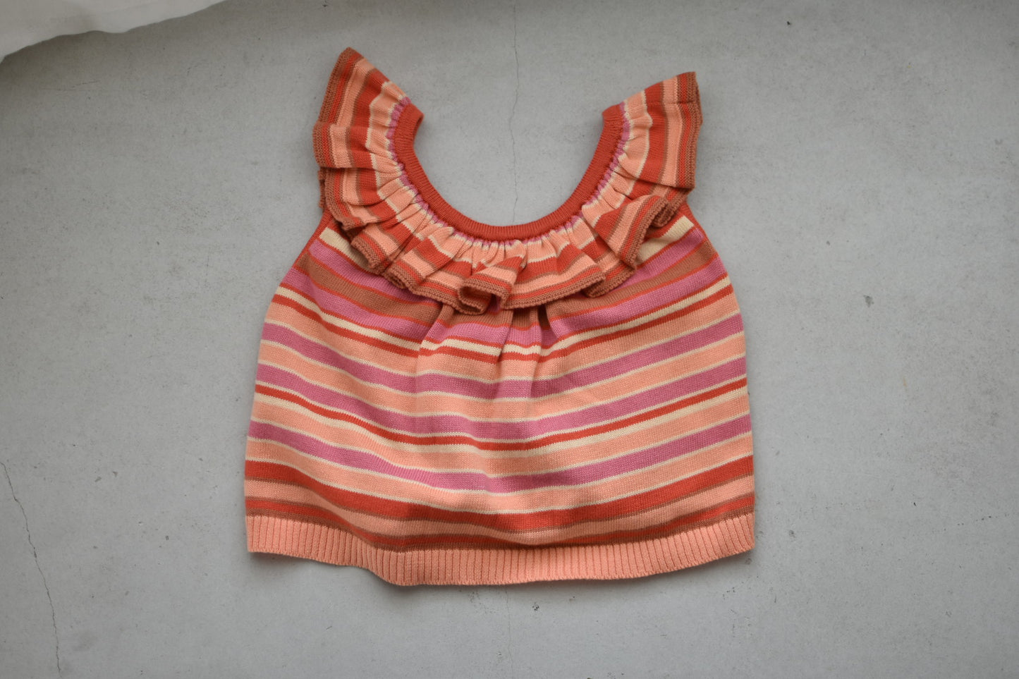 NERYS VEST_ROSE GARDEN STRIPE