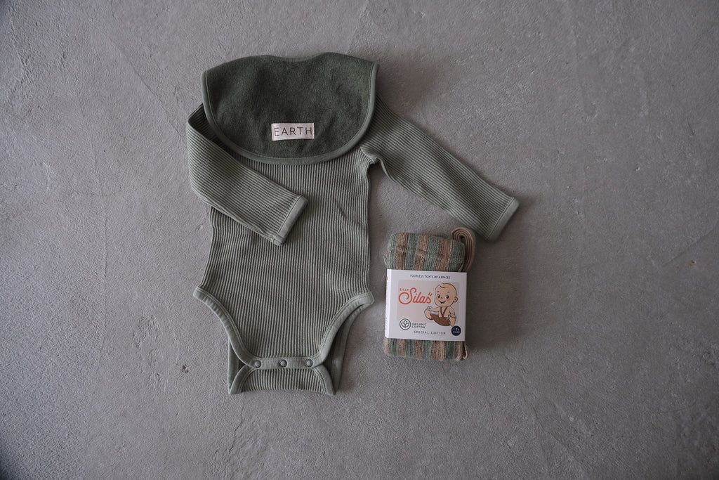 Long sleeve baby suit_Khaki