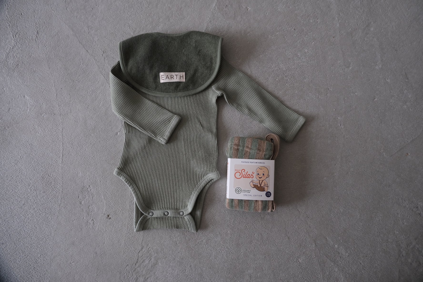 Long sleeve baby suit_Khaki