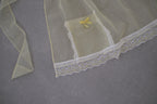 VTG apron_Yellow lace