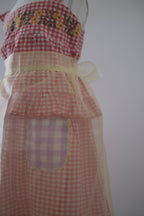 VTG apron_Yellow lace
