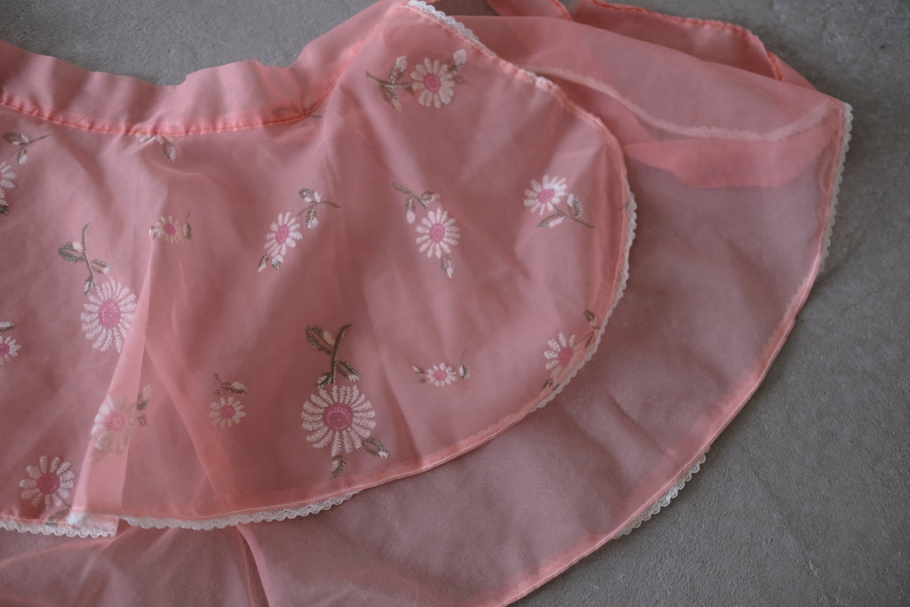 VTG apron_Baby Pink Flower