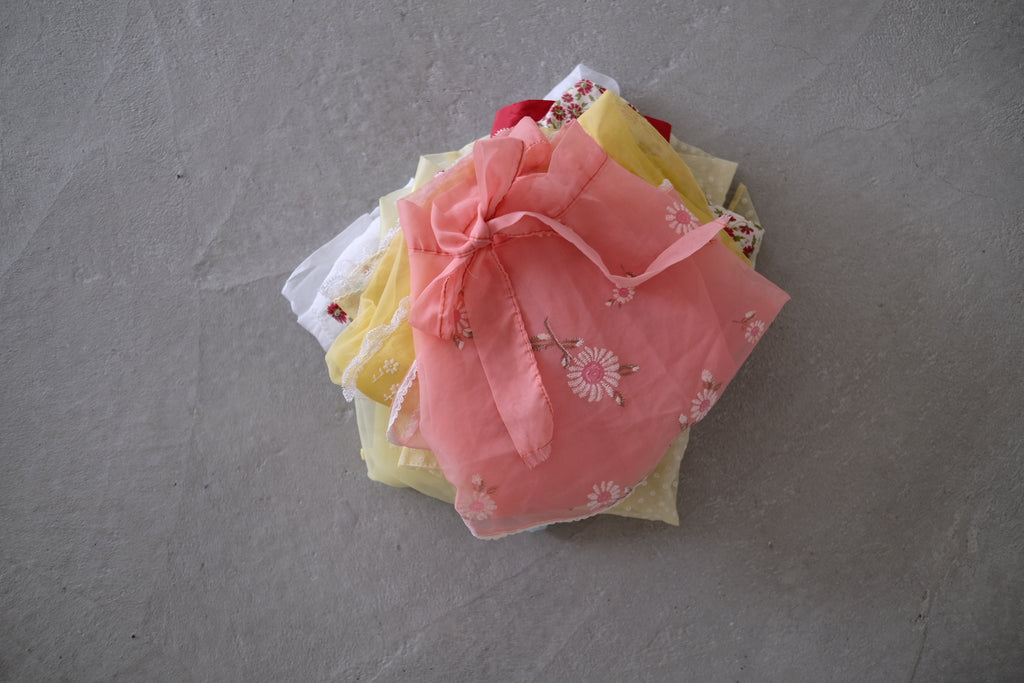 VTG apron_Baby Pink Flower