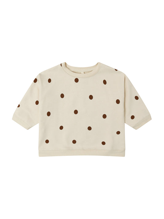 Undyed Cotton Dots Sweatshirt