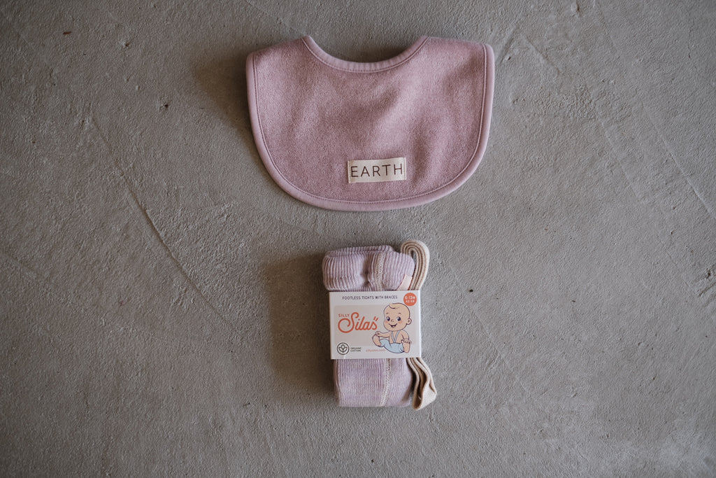 Organic bib_Cotton lavender