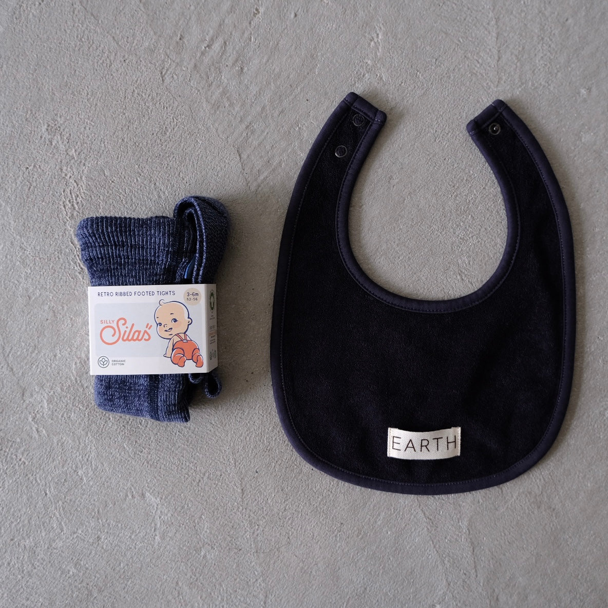 EARTH｜Organic bib_Deep navy