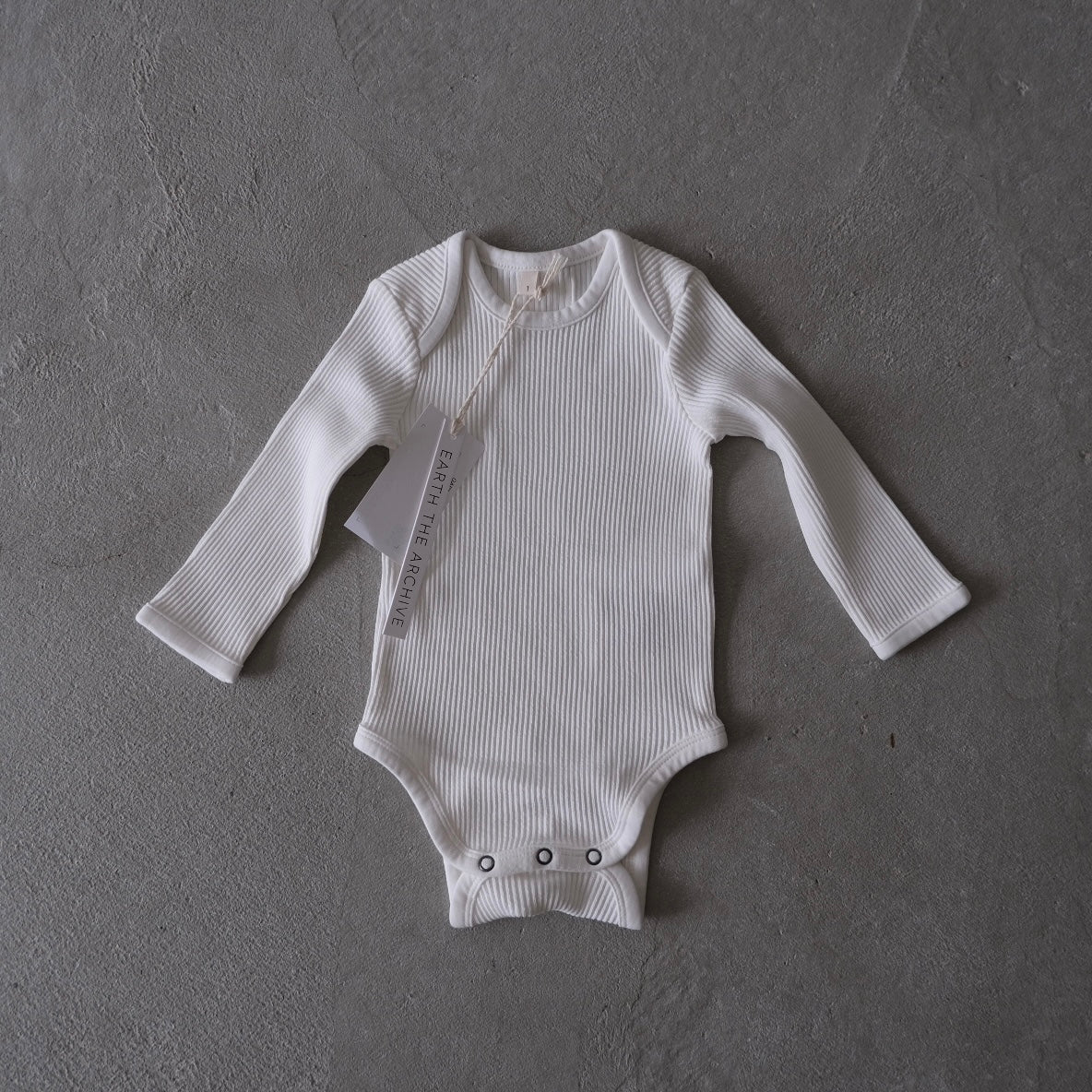 EARTH｜ Longsleeve baby suit_White