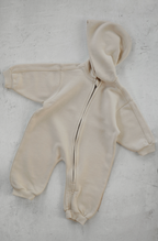 EARTH｜Organic French terry suit_Cream　キッズ　ベビー　韓国子供服　オーバーオール