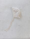 EARTH｜Organic baby bonnet_Ecru cream ボンネット　アース　ベビー　出産祝い