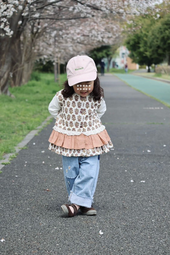 Bonnie blouse Jaipur Floral in Tea Rose