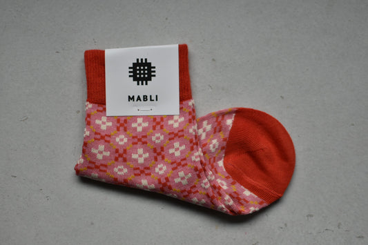 PETAL SHORT SOCKS_ROSE