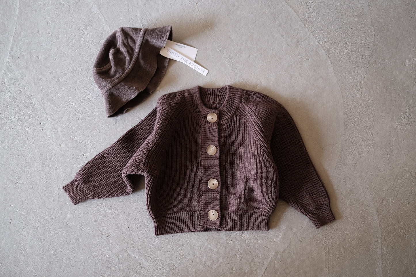 Knit cardigan_Brown