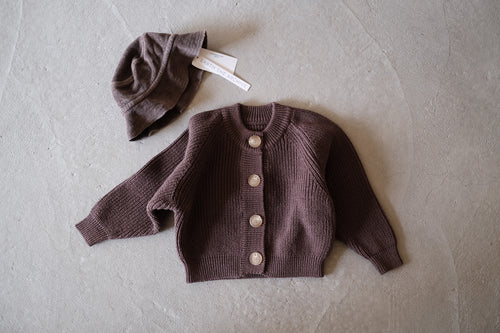 EARTH｜Knit cardigan_Brown