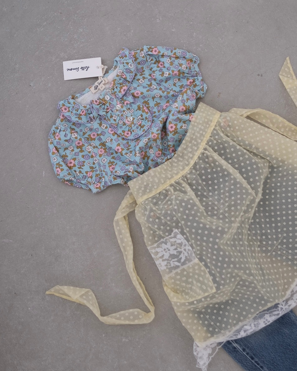 VTG apron_Yellow dots